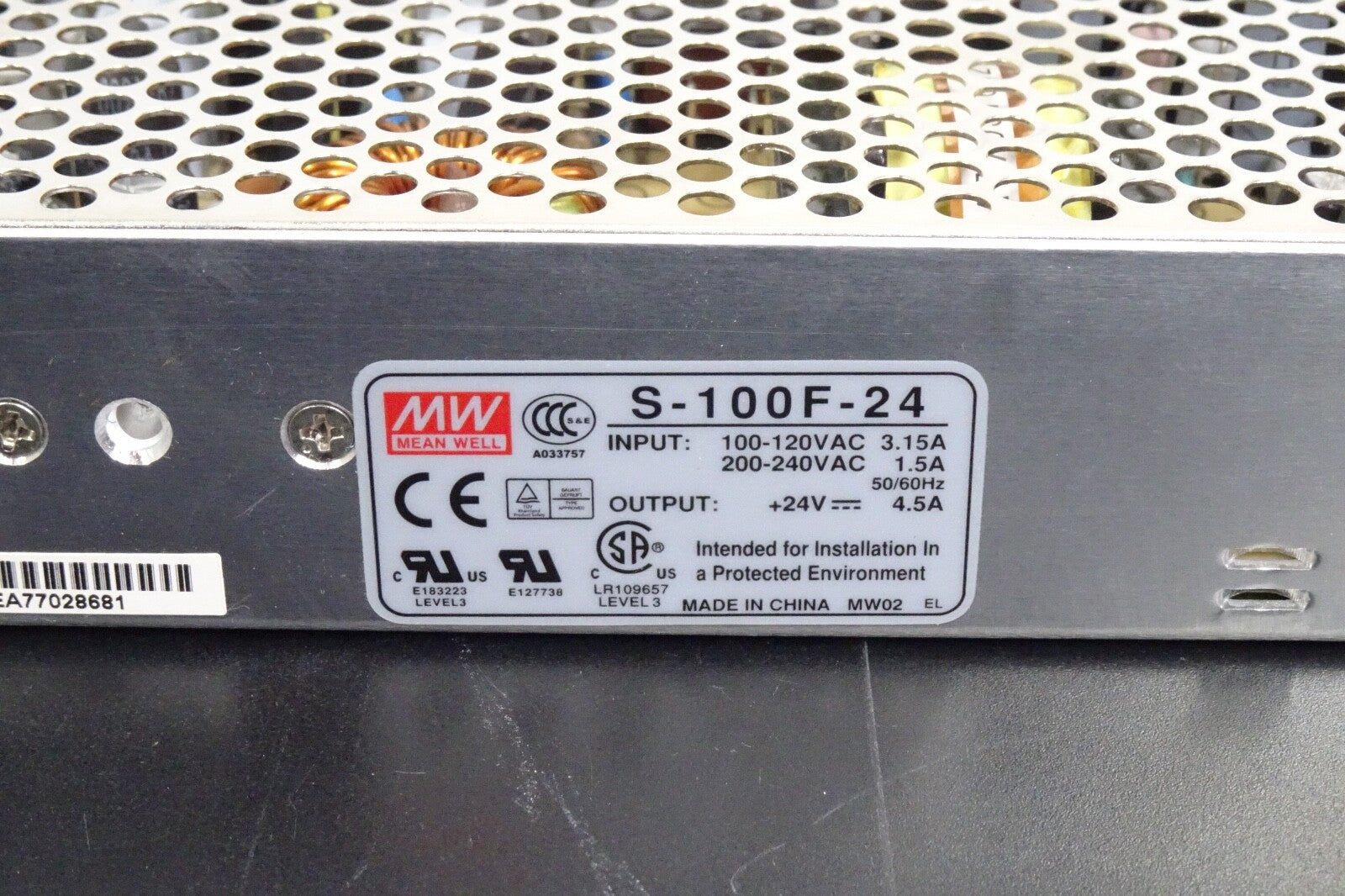 MeanWellS 100F 24 Power Supply1