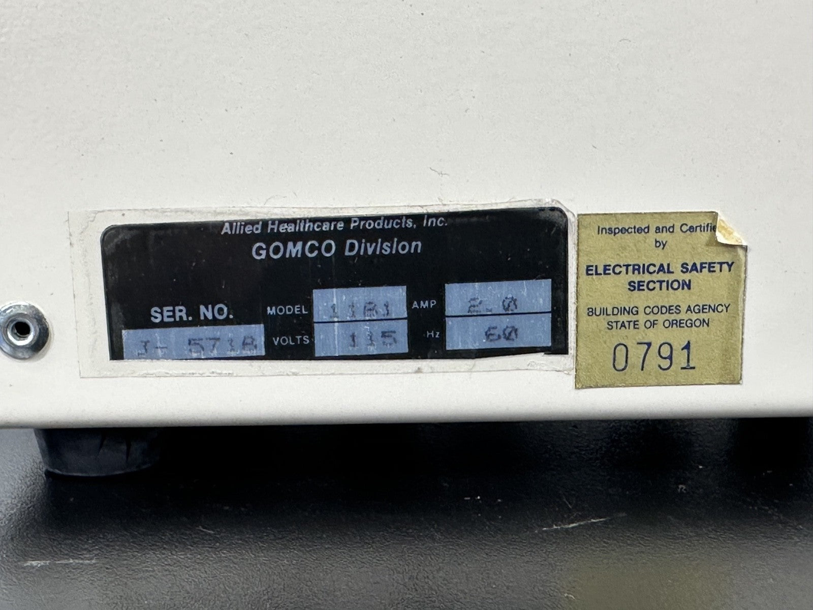 Gomco 1181 Medical Aspirator Surgical Suction Pump For Parts Not Working2