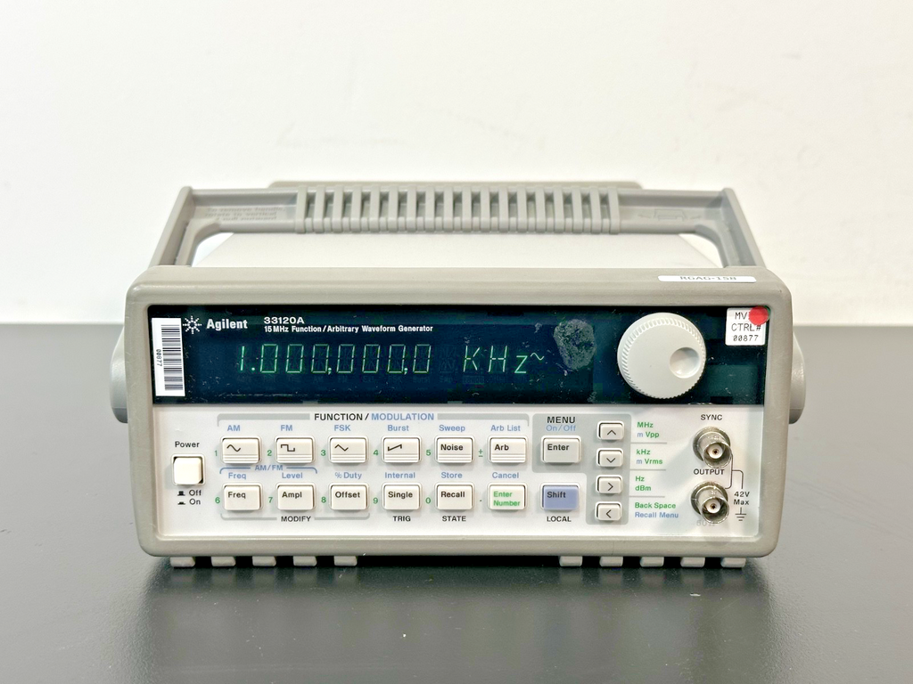 Agilent 33120A 15MHz Function Arbitrary Waveform Generator Opt 001 Tested0