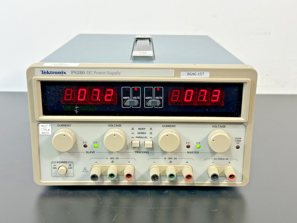 Tektronix PS280 Triple Output DC Power Supply 30V 2A Tested Working0