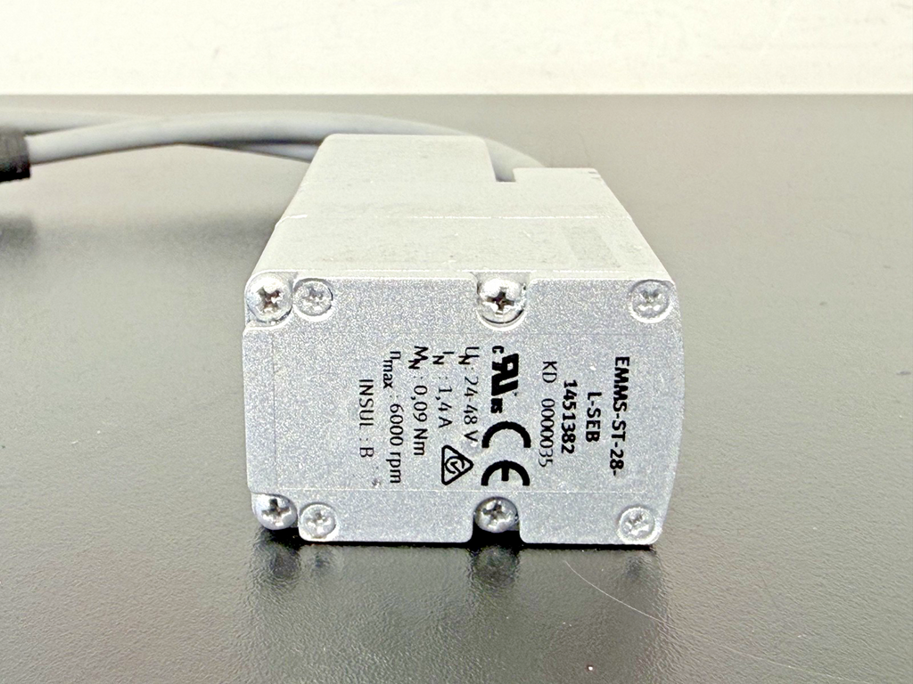 Festo EMMS ST 28 L SEB Servo Motor 1451382 24 48V DC3