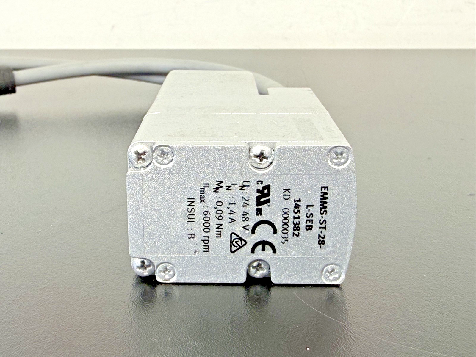 Festo EMMS ST 28 L SEB Servo Motor 1451382 24 48V DC3