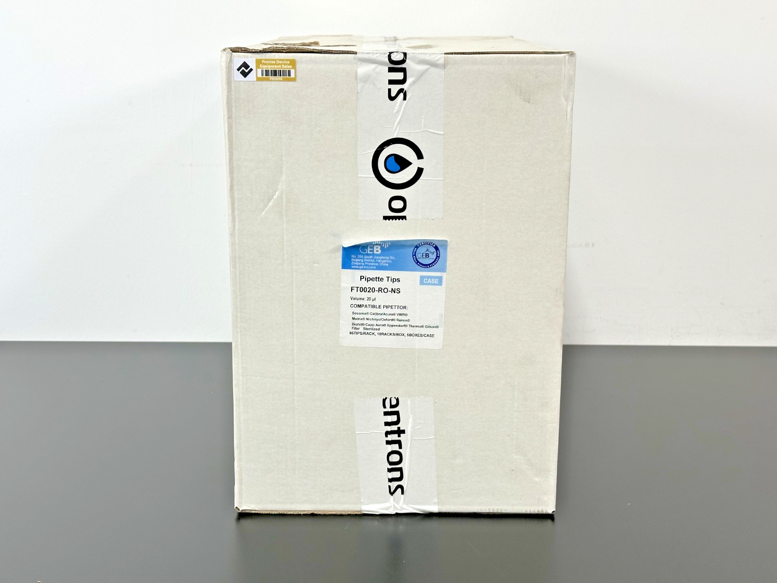 GEB FT0020 RO NS 20uL Sterile Filter Pipette Tips 4,800 Case New Unused0