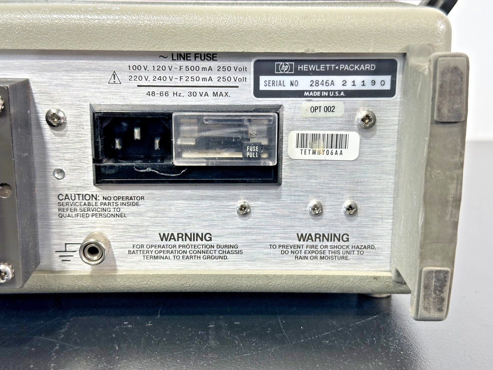 HP Hewlett Packard 4935A Transmission Test Set Opt 002 Powers on5