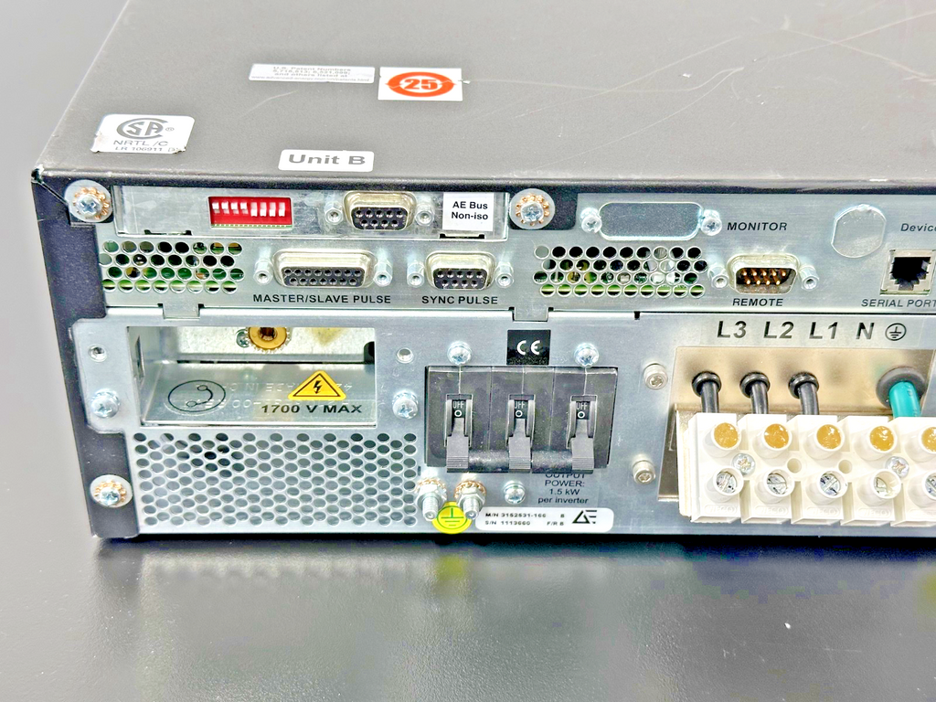 Advanced Energy DC Pinnacle Plus Twin Power Supply M/N 3152531 1667