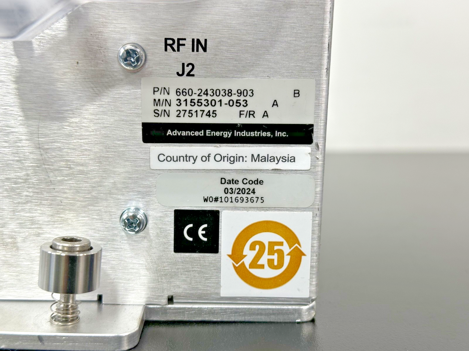 Advanced Energy Navigator II 3155301 053 RF Match 13.56MHz 660 243038 903 Parts5