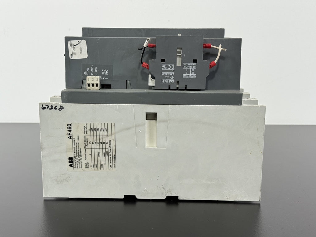 ABB 3 Pole Contactor AF460 30 1000V 650A 500HP, 100 250 Volt AC/DC Coil5