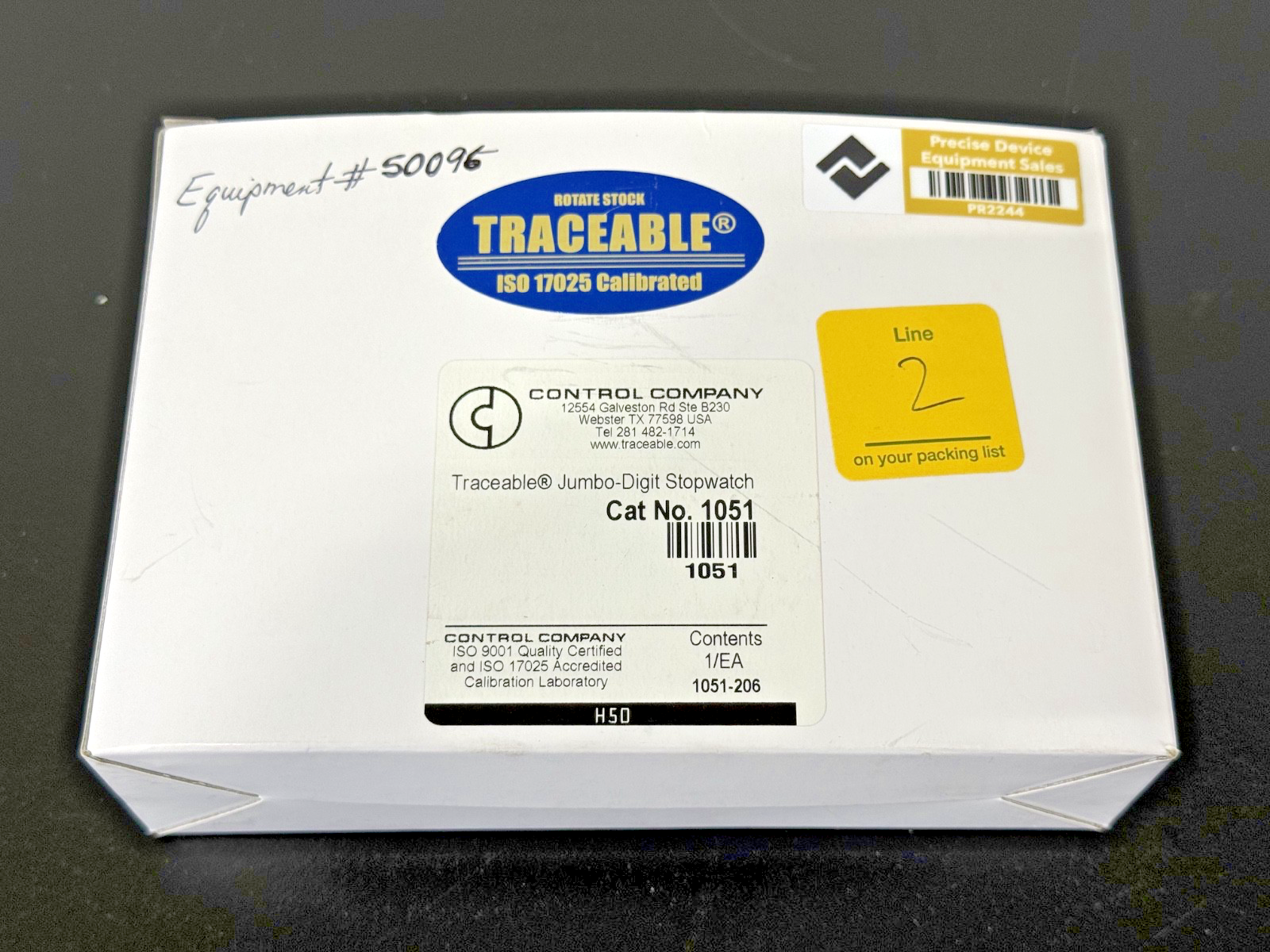 Control Company Traceable Jumbo Digit Stopwatch Cat 1051 w/ Box0