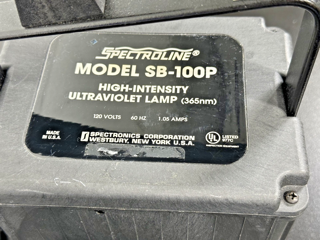Spectroline SB 100P 365nm High Intensity UV Lamp For Parts4