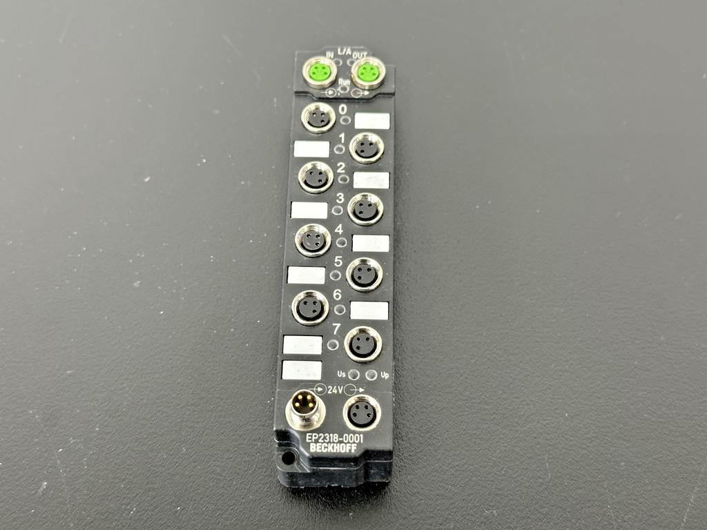 Beckhoff EP2318 0001 EtherCAT Box 8 Channel Digital I/O Module Used Untested1