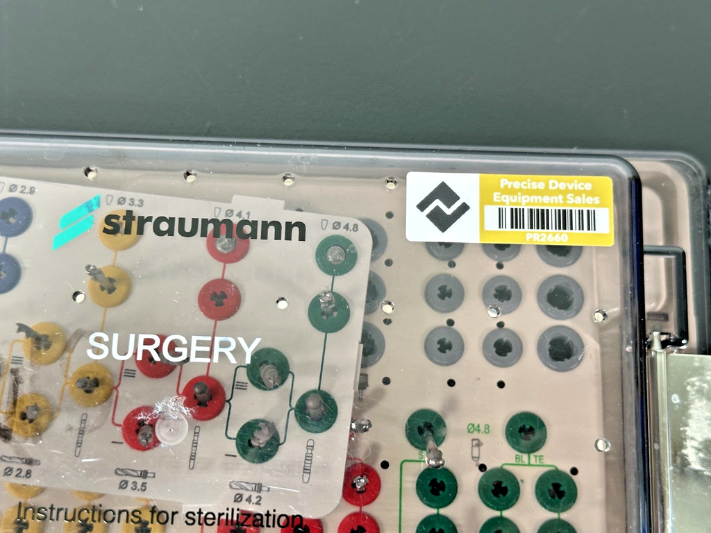 Straumann Dental Instrument Organizer Cassette w/ Assorted Drills & Components4
