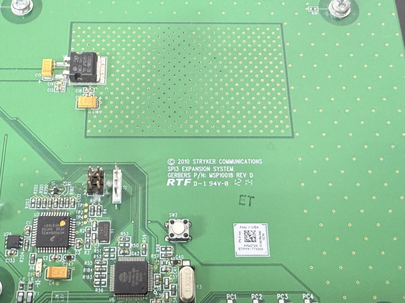 Stryker Communications SPI3 Expansion Module MSP10276 Rev A –Medical System Part3
