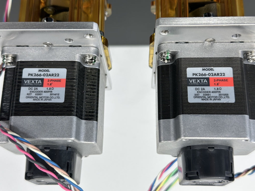 Lot of 2 Meiden SCV Vacuum Actuators w/ Vexta PK266 02AR22 Motors3