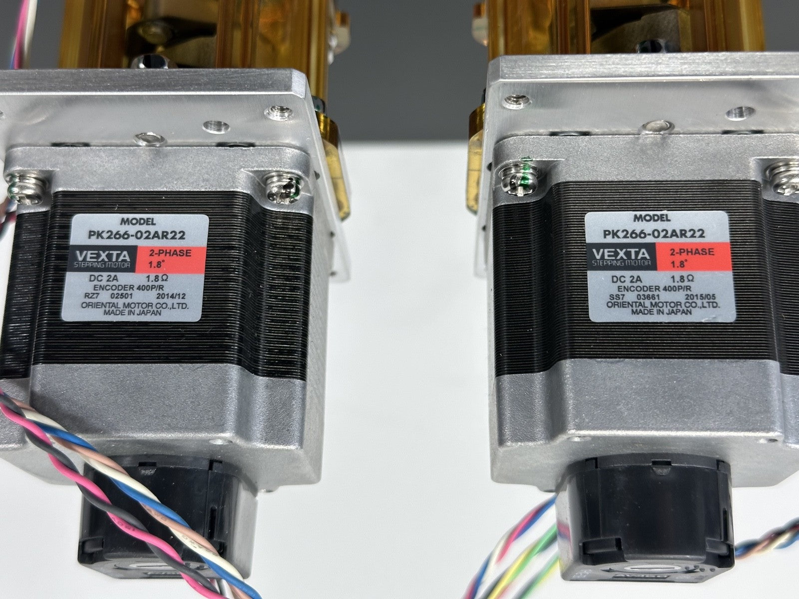 Lot of 2 Meiden SCV Vacuum Actuators w/ Vexta PK266 02AR22 Motors3