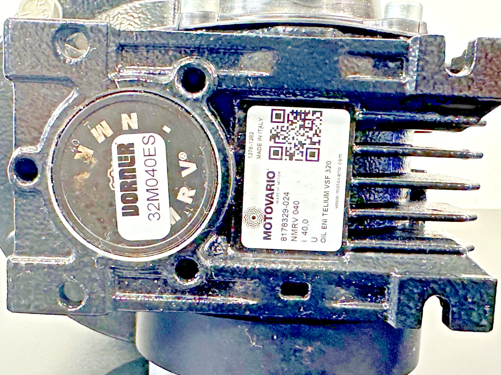 Motovario NMRV040 40:1 Worm Gearmotor 0.75 HP 3PH 56C Used Untested5
