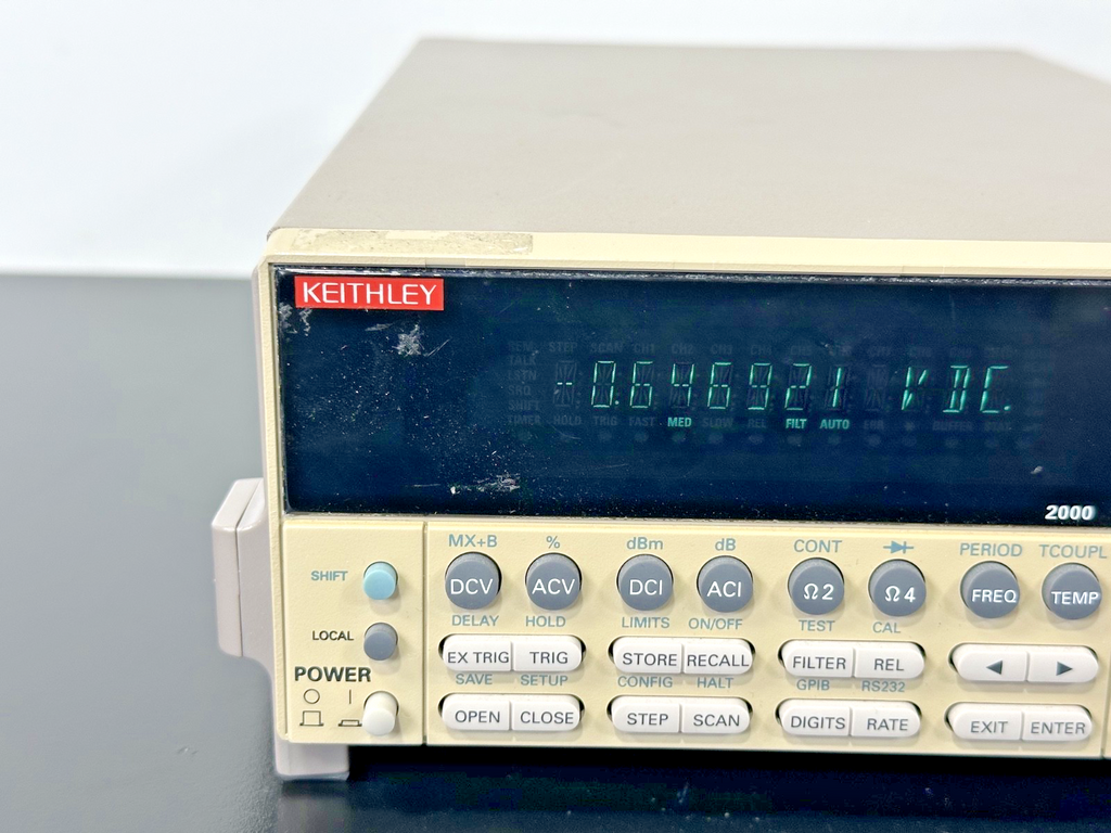 Keithley 2000 6.5 Digit Bench Digital Multimeter DMM Powers On Working1