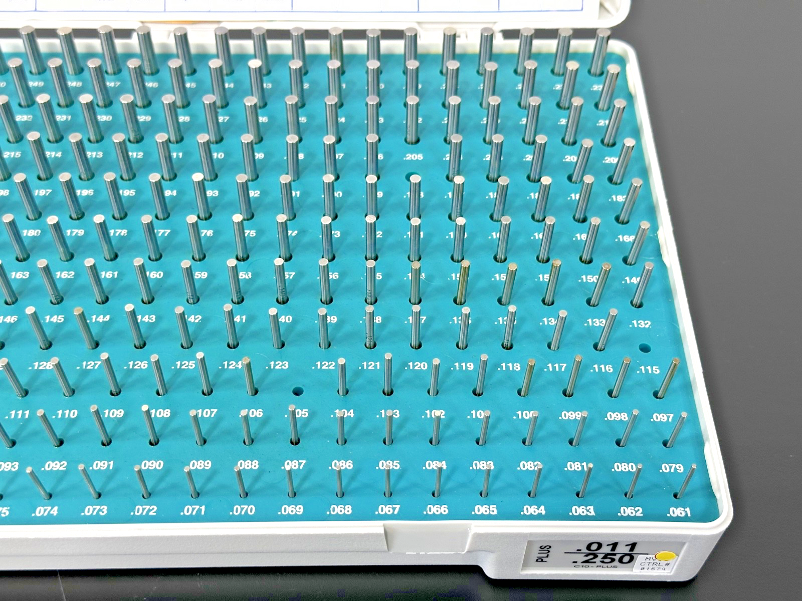 Meyer Gage C10 PLUS .011 .250 PLUS Pin Gage Set w/ Case New Open Box3