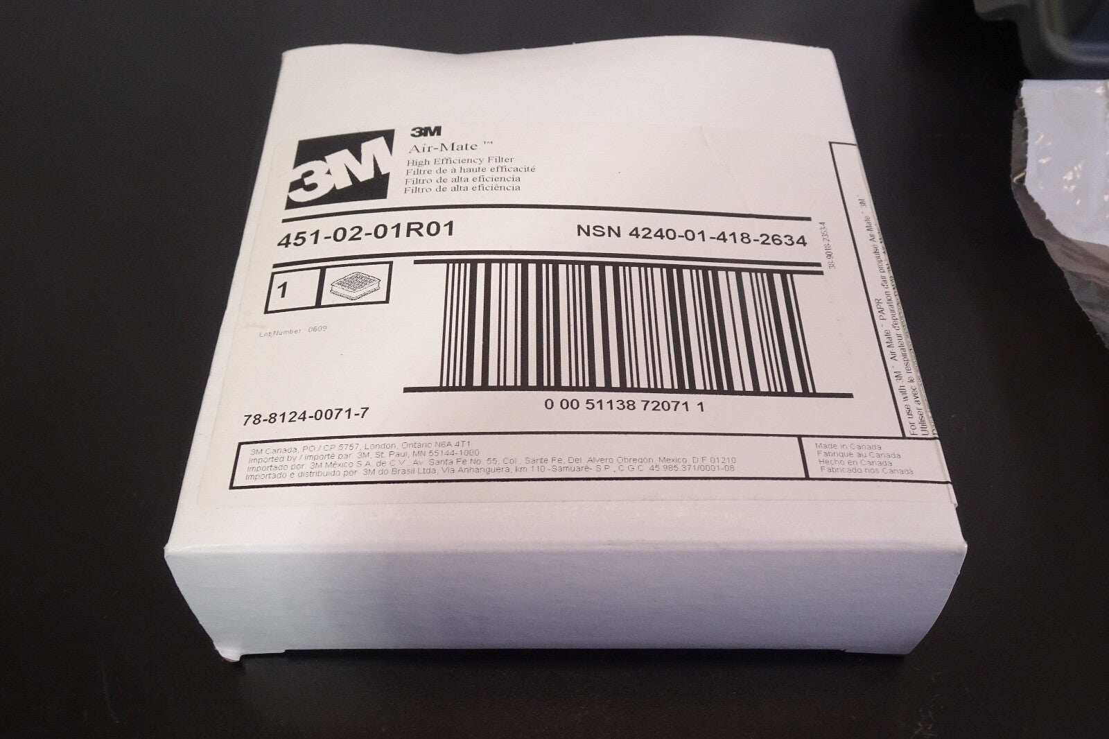 3M Air Mate HEPA AMH 12U Power Air Purifying Respirator2