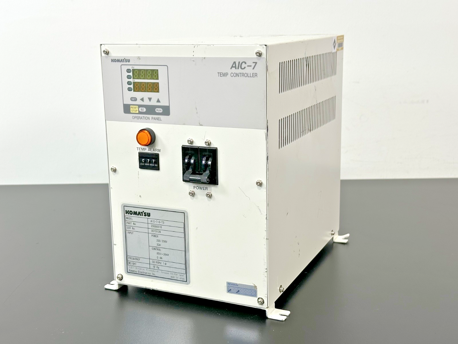 Komatsu AIC 7 6 T3 20000310 Temperature Controller For Parts0