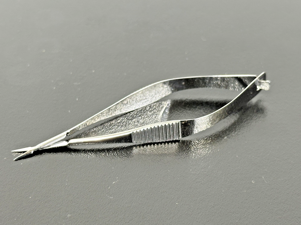 Storz E 3936 Spring Handle Micro Scissors Straight Fine Tip Germany0