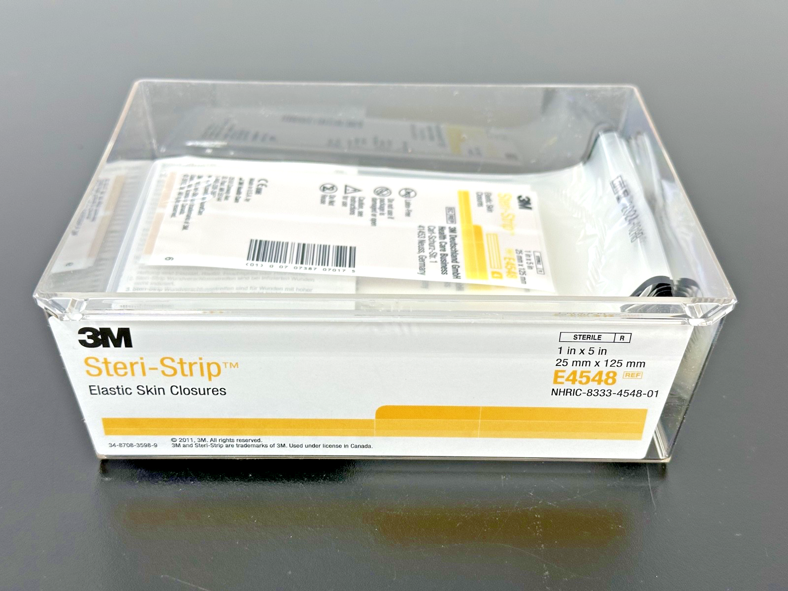 3M Steri Strip E4548 Elastic Adhesive Strips 1" x 5" Box New Open Box0