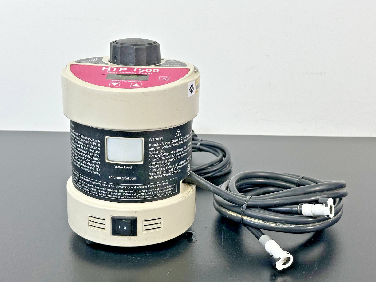 Adroit Medical HTP 1500 Heat Therapy Pump w/ Hose Assembly Powers On0