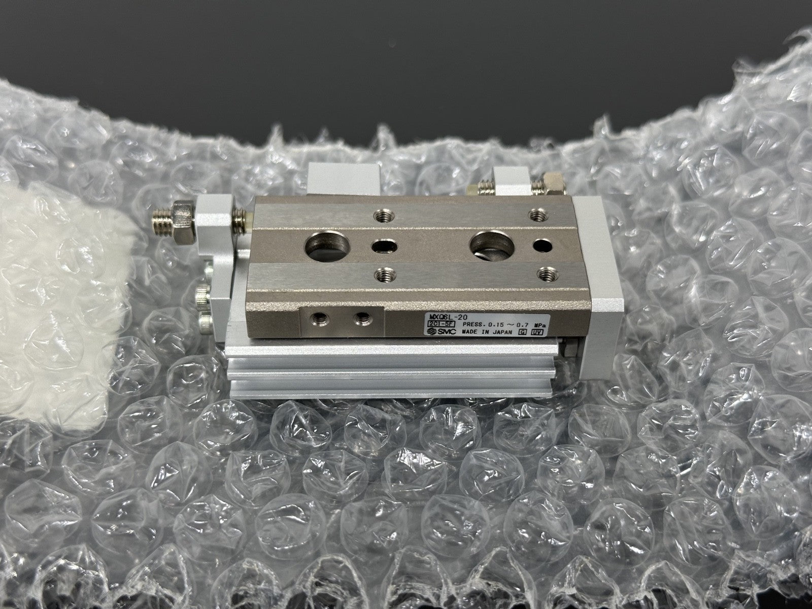 SMC MXQ6L 20A Slide Table Cylinder Stroke Adjust Pneumatic Actuator1