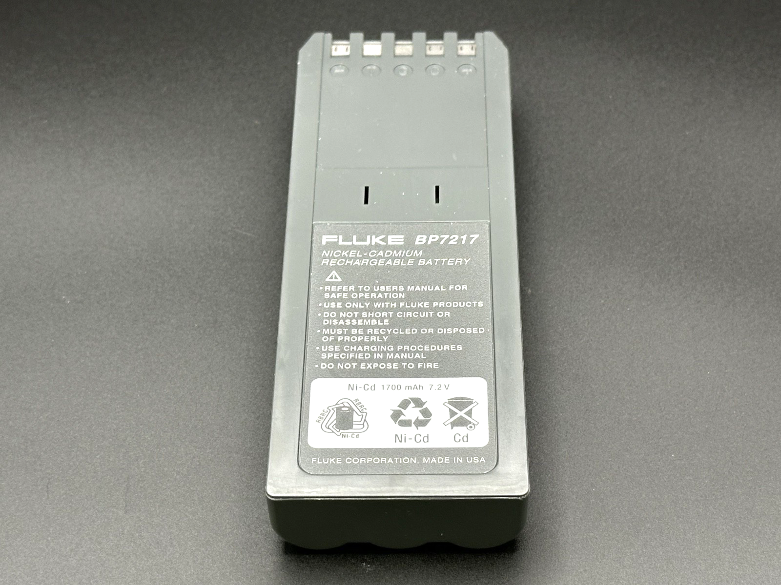 Fluke BP7217 Rechargeable Ni Cd Battery Pack 7.2V 1700mAh OEM0