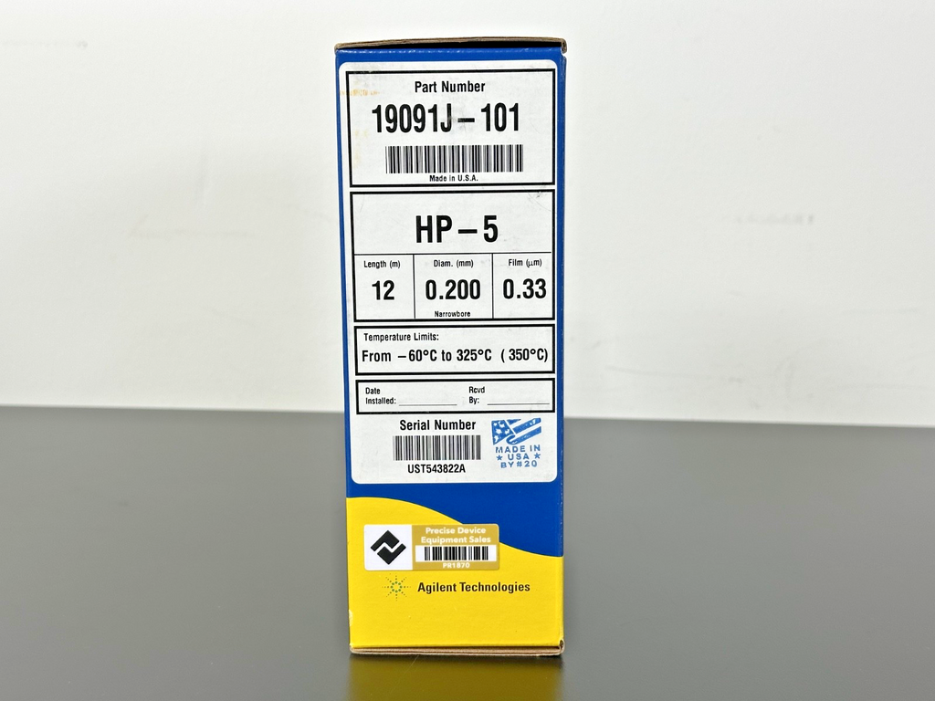 Agilent J&W 19091J 101 HP 5 GC Capillary Column 12m 0.2mm 0.33µm New Open Box3