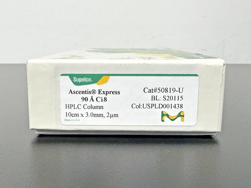 Supelco 50819 U Ascentis Express 90Å C18 HPLC Column 10cm x 3.0mm 2µm4
