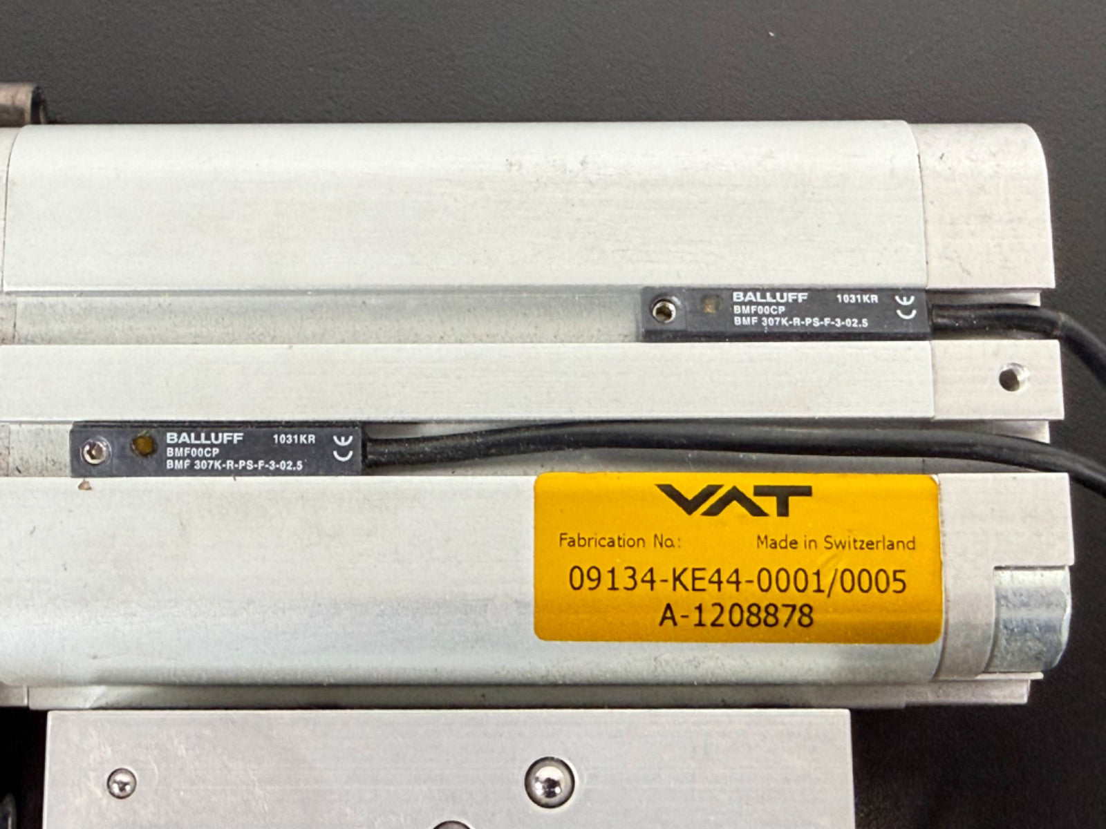 VAT Pneumatic Vacuum Valve Actuator ADVU/HGL 40 SMC Balluff Sensors2
