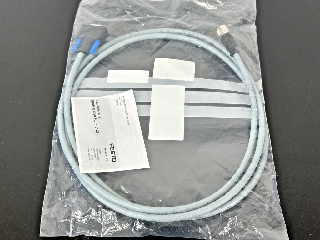 Festo NEBM M12G8 E 2.0 N S1G9 Encoder Cable 2M M12 2112813 New1
