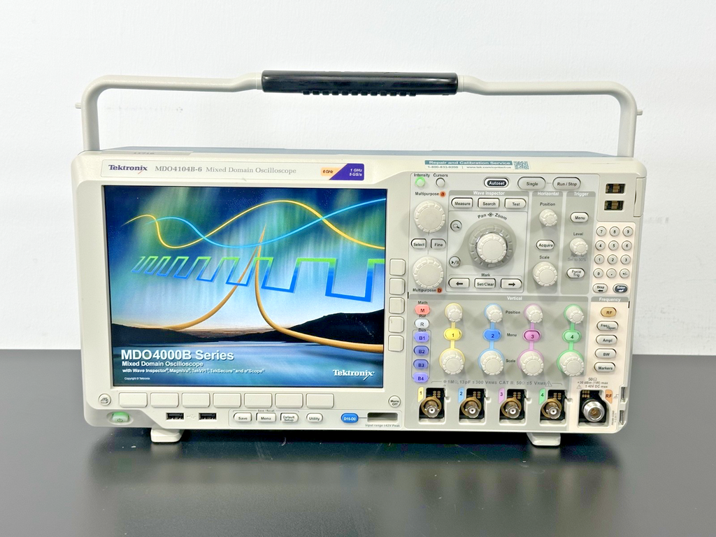 Tektronix MDO4104B 6 Mixed Domain Oscilloscope 1GHz 5GS/s 6GHz Spectrum Working0