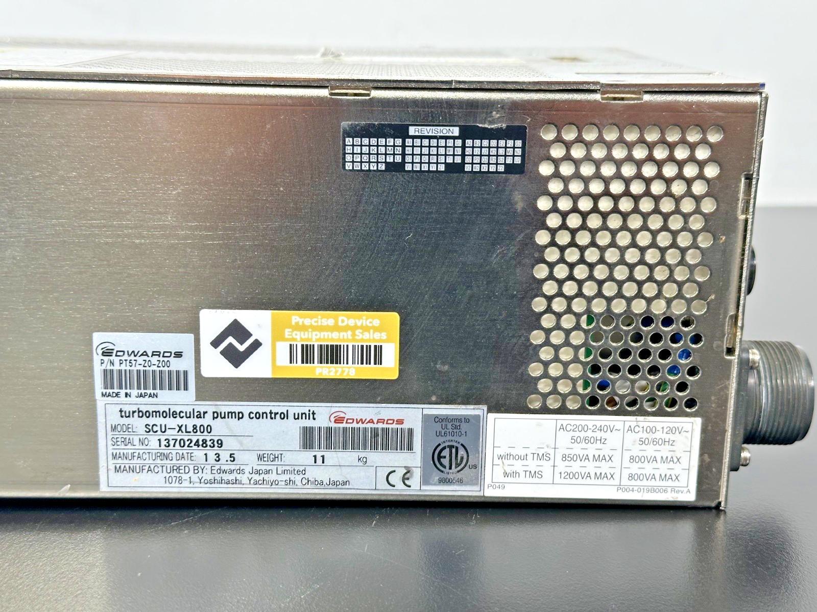 Edwards SCU XL800 STP Pump Control Unit PT57 Z0 Z00 Parts/Repair4