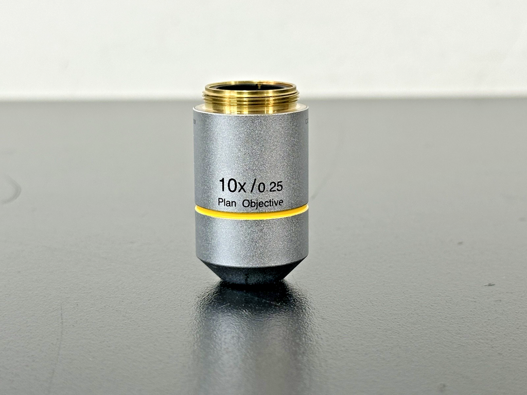 Olympus 10X 0.25 Plan Objective Microscope Lens Infinity FN201