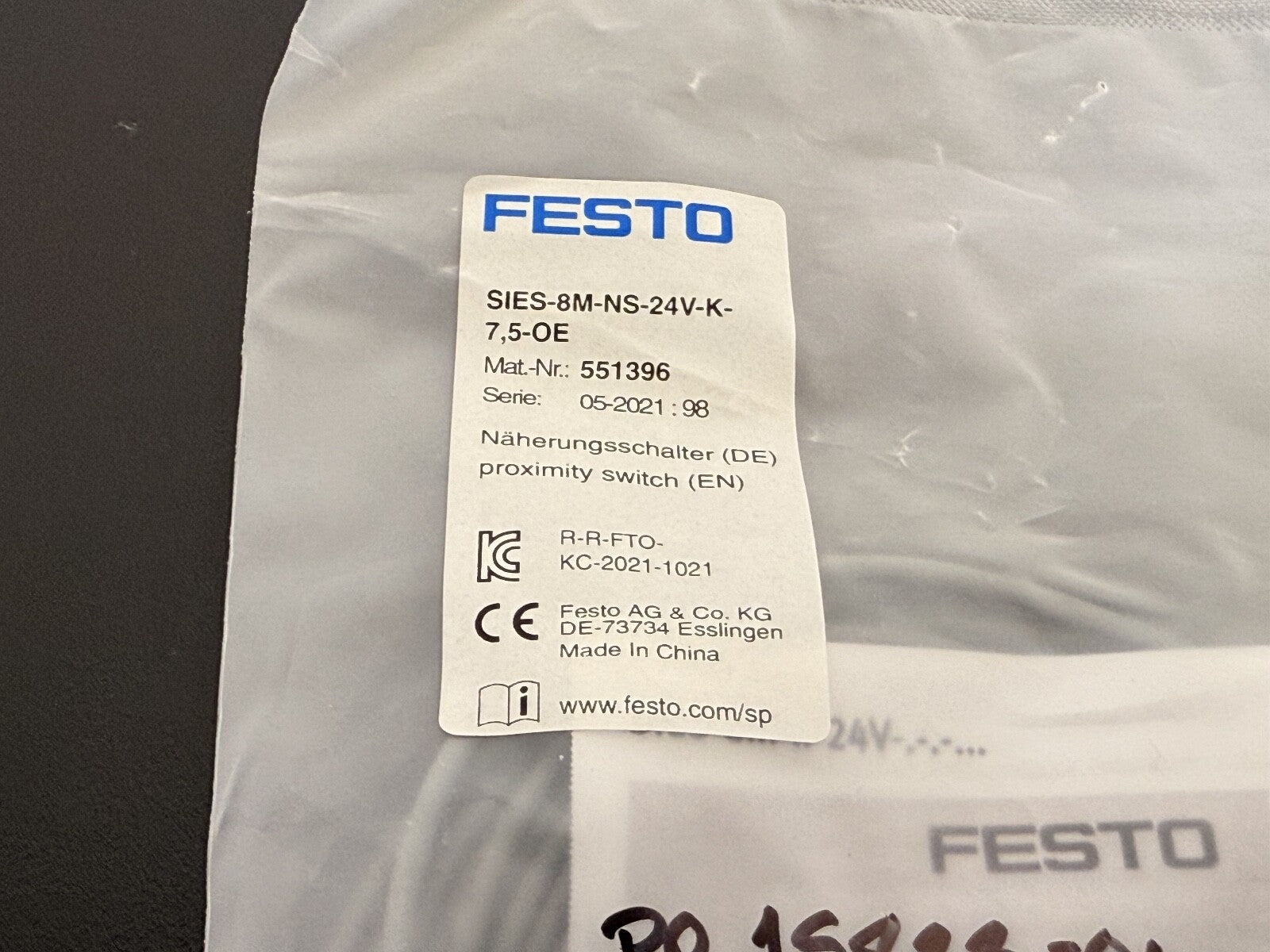 FESTO SIES 8M NS 24V K 7,5 0E Proximity Switch1