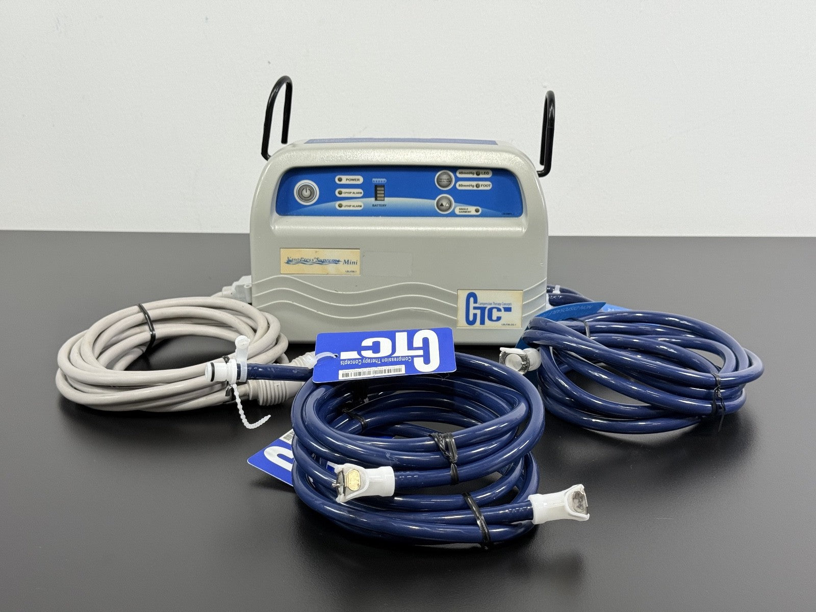 VasoPress Supreme Mini DVT Pump VP500DM Compression Therapy W/ Cord and Battery0