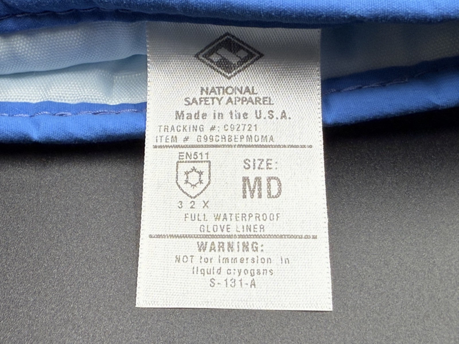 Cryogen Safety Cryogenic Gloves Medium MD EN511 National Safety Apparel2
