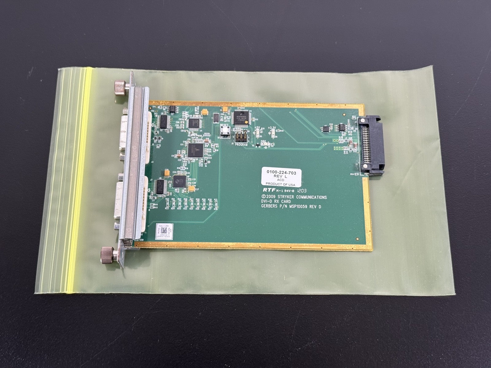 STRYKER COMMUNICATIONS DVI D RX CARD0