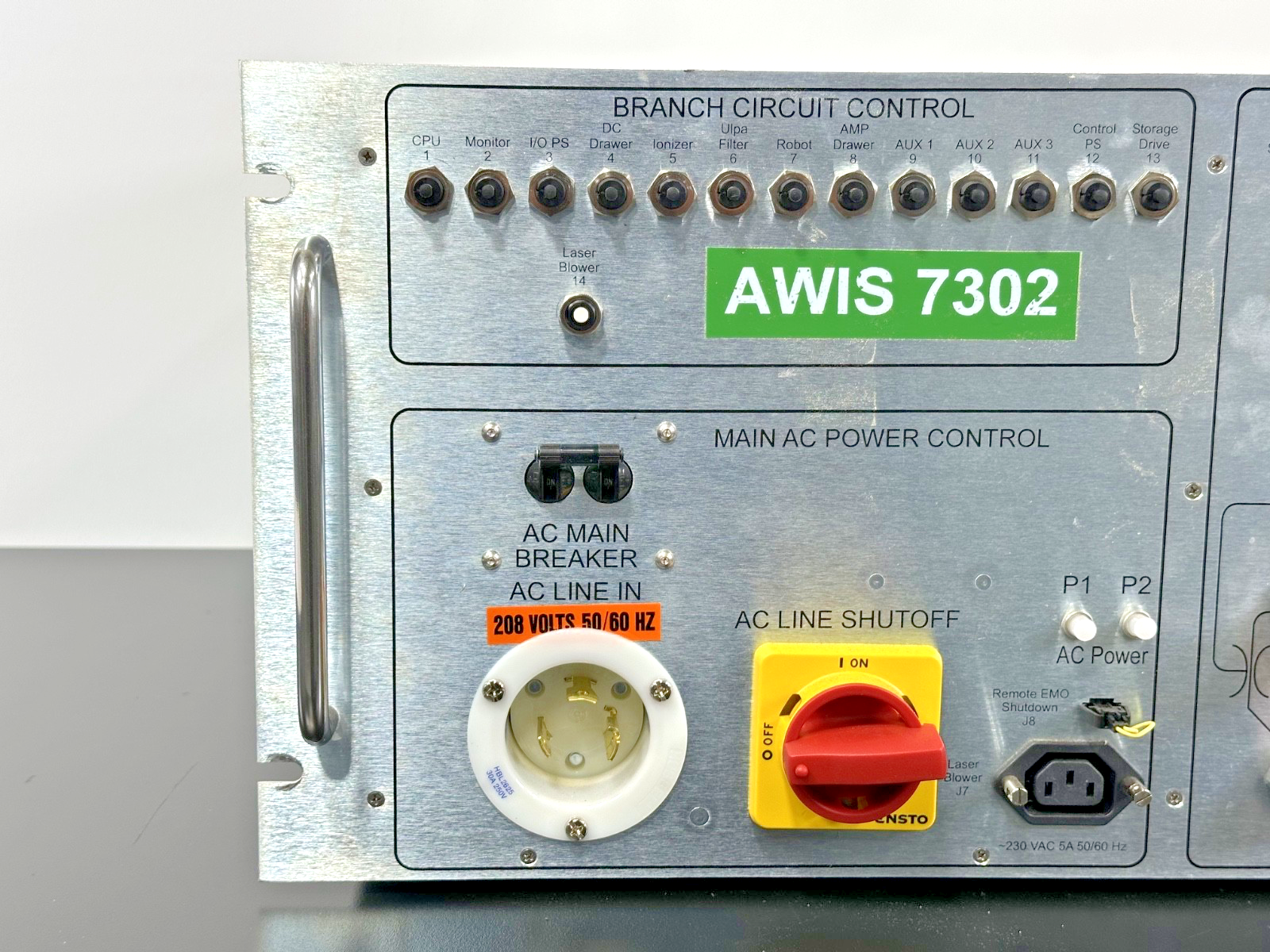 AWIS 7302 Branch Circuit & Pneumatic Control Unit Semiconductor System 208V1