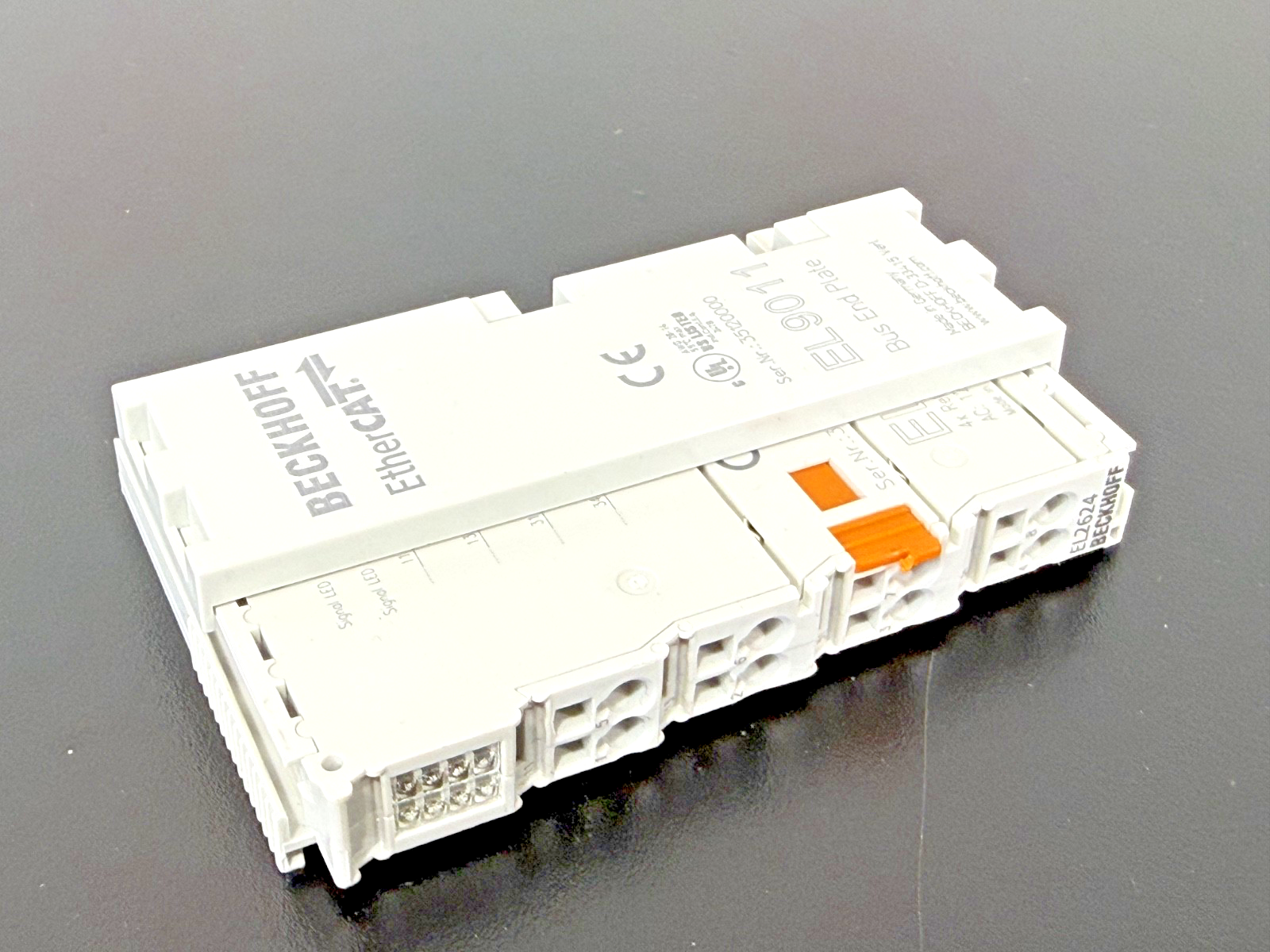 Beckhoff EL2624 4 Ch Relay Output Terminal w/ EL9011 Bus End Plate2