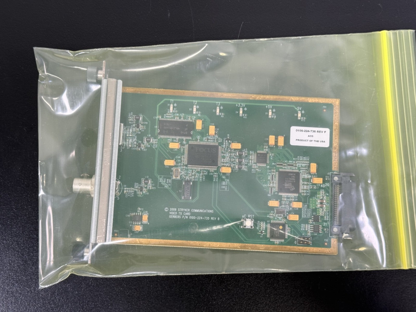 Stryker Video TX Card 0100 224 735 Rev B PR 0100 224 736 Rev F4