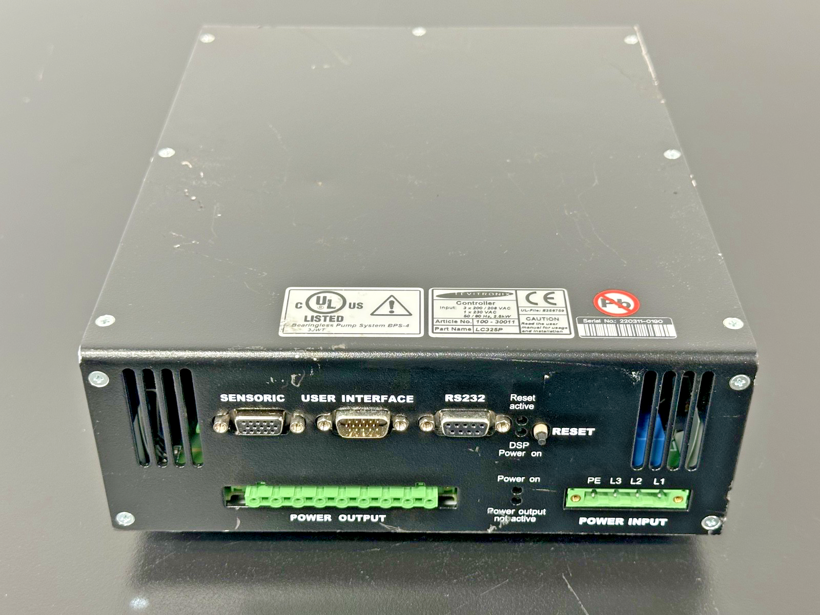 Levitronix LC325P BPS 4 Bearingless Pump Controller 100 30011 2.5kW Used0