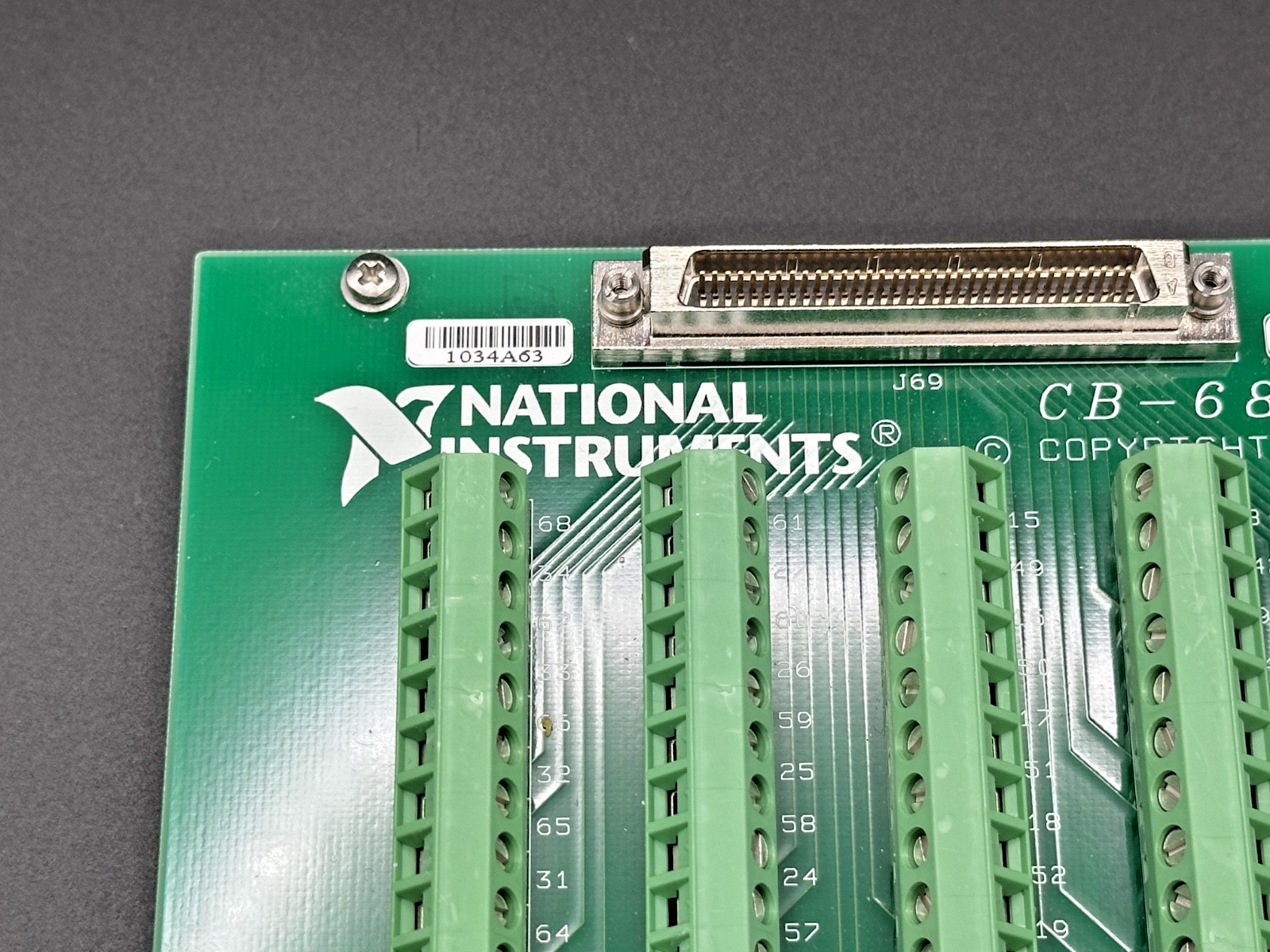 National Instruments CB 68LP 68 Pin Terminal Block 183030B 01 Working2