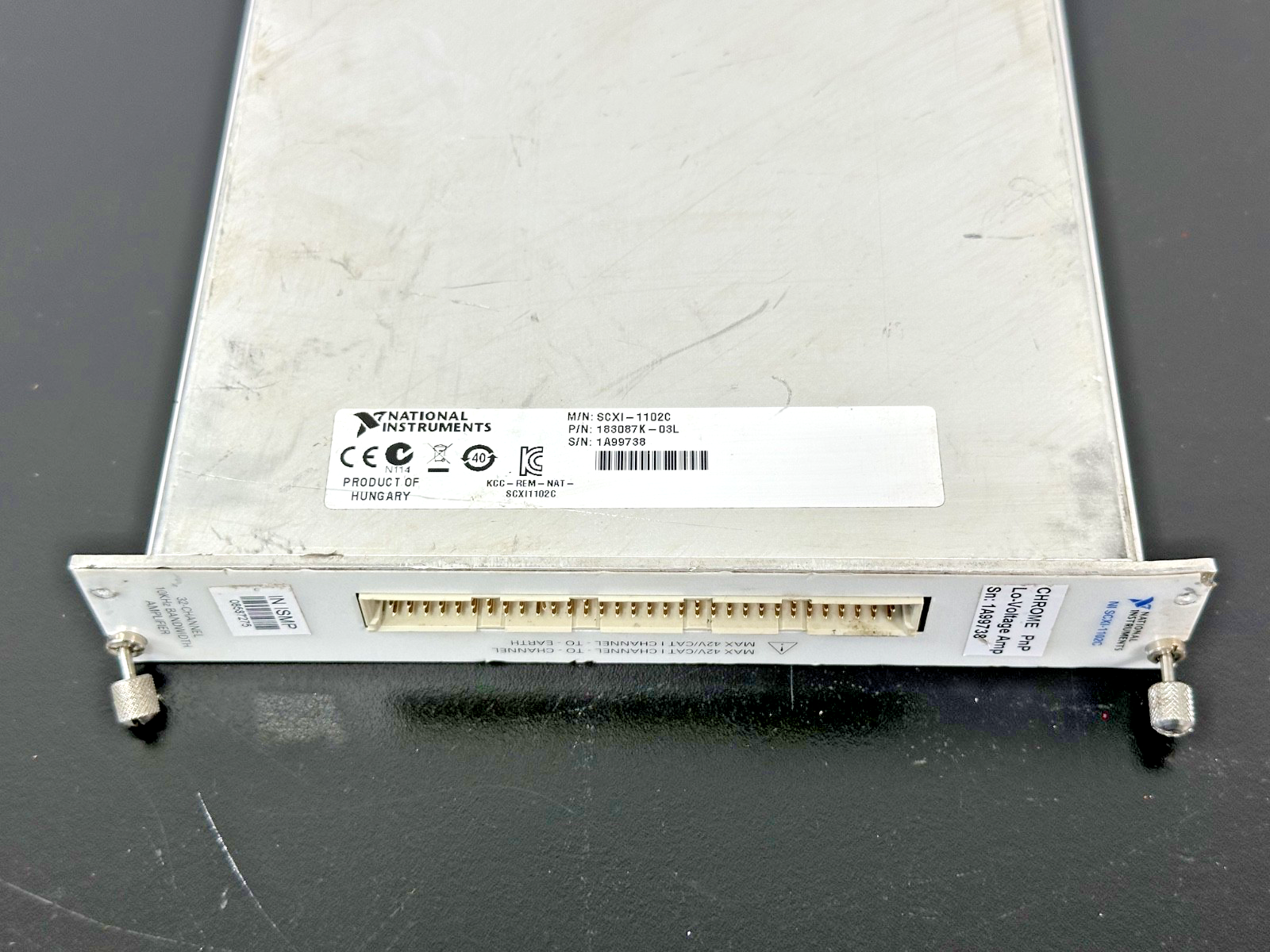 National Instruments NI SCXI 1102C 32 Channel 10kHz Amplifier Module Used5