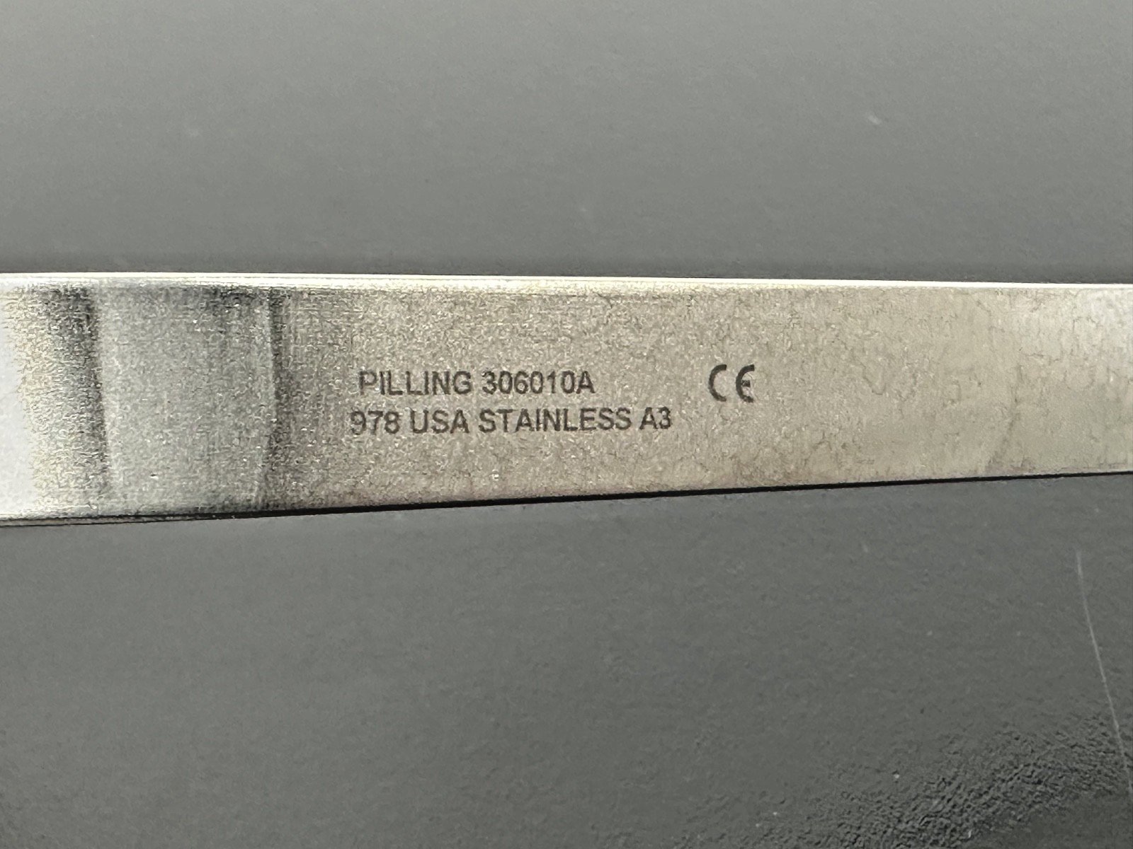 Pilling 306010A S Shaped 1/2" Stainless Steel Retractor 6.5"2