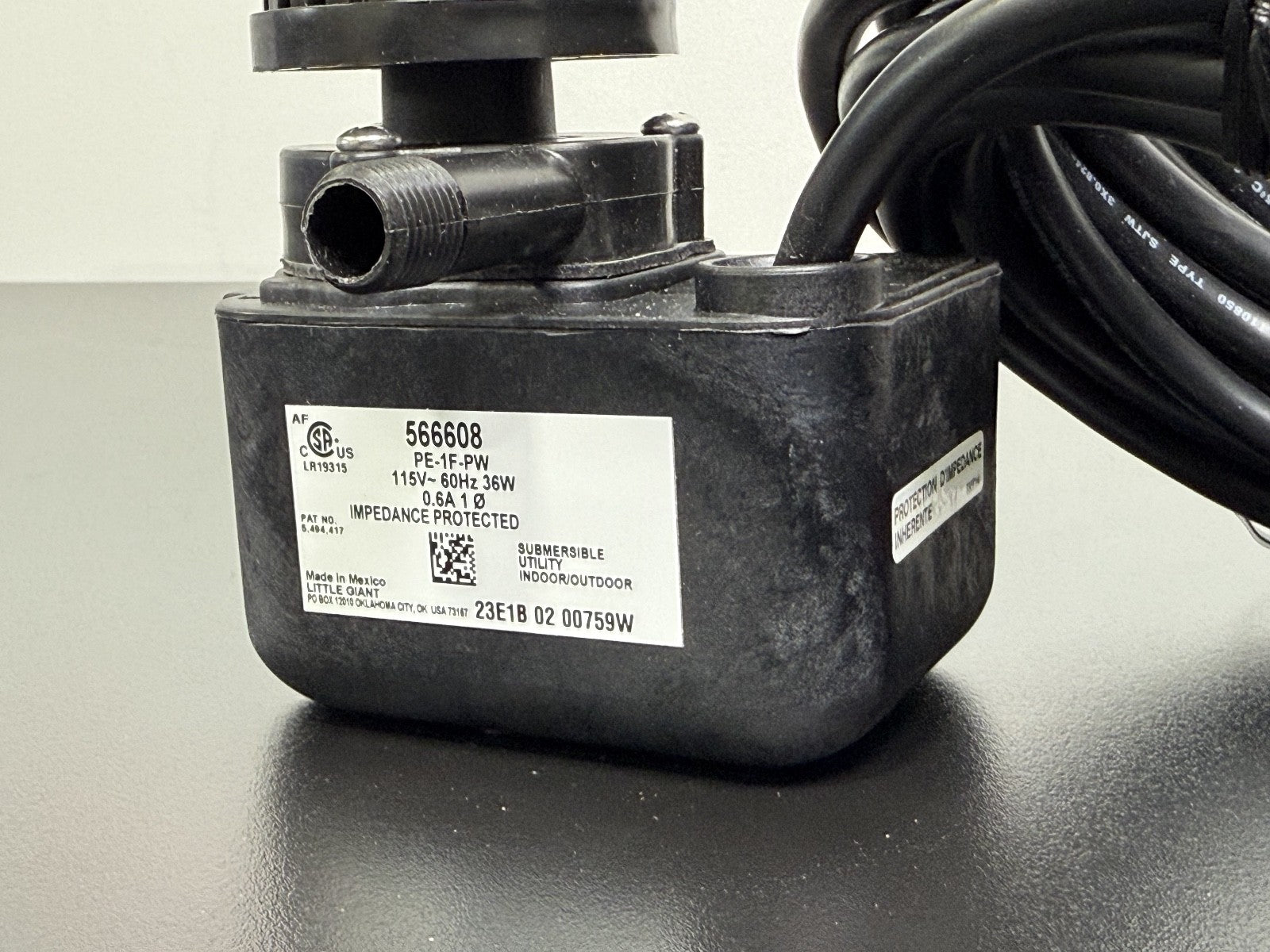 Little Giant PondWorks PE 1F PW Submersible Pond Pump2
