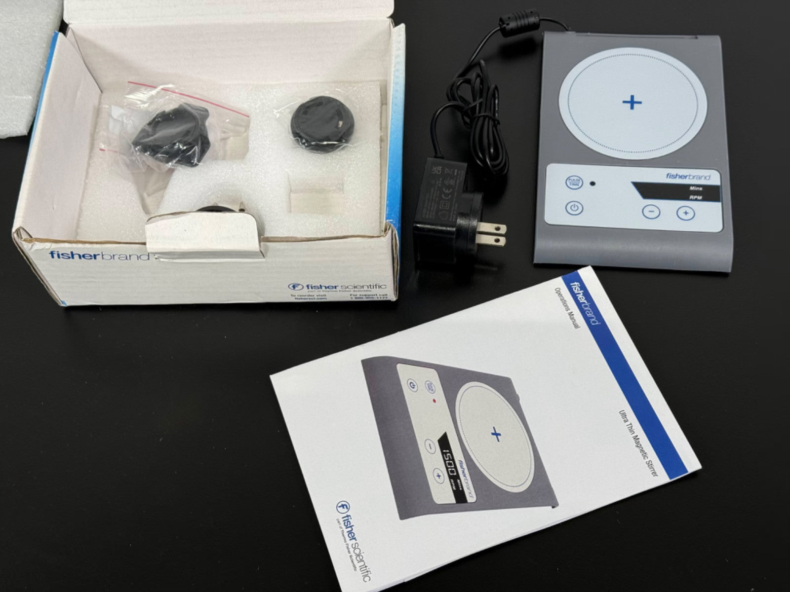 Fisherbrand Magnetic Stirrer Digital Lab Plate w/ Power & Manual3