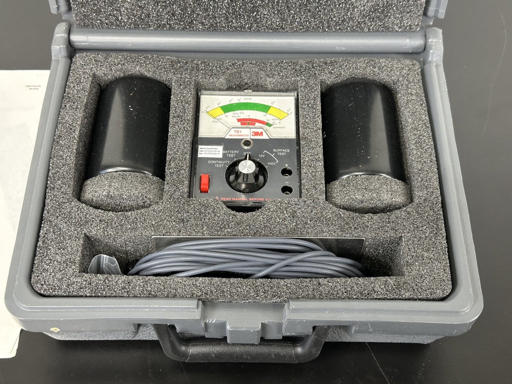3M 701 Megohmmeter Static Control Surface Test Kit P/N 90179 w/ Case1