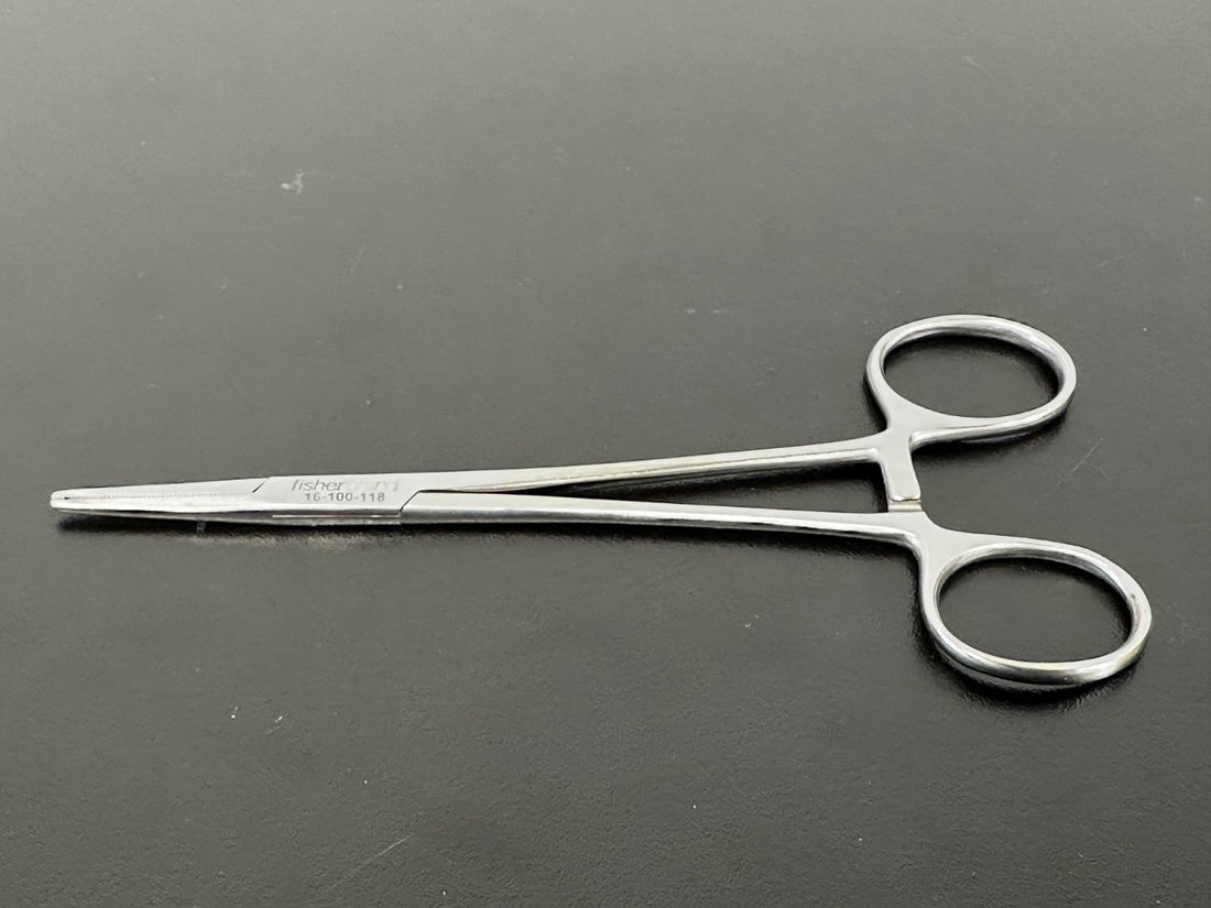 Fisherbrand 16 100 118 Stainless Steel Straight Hemostat Artery Forceps Clamp0